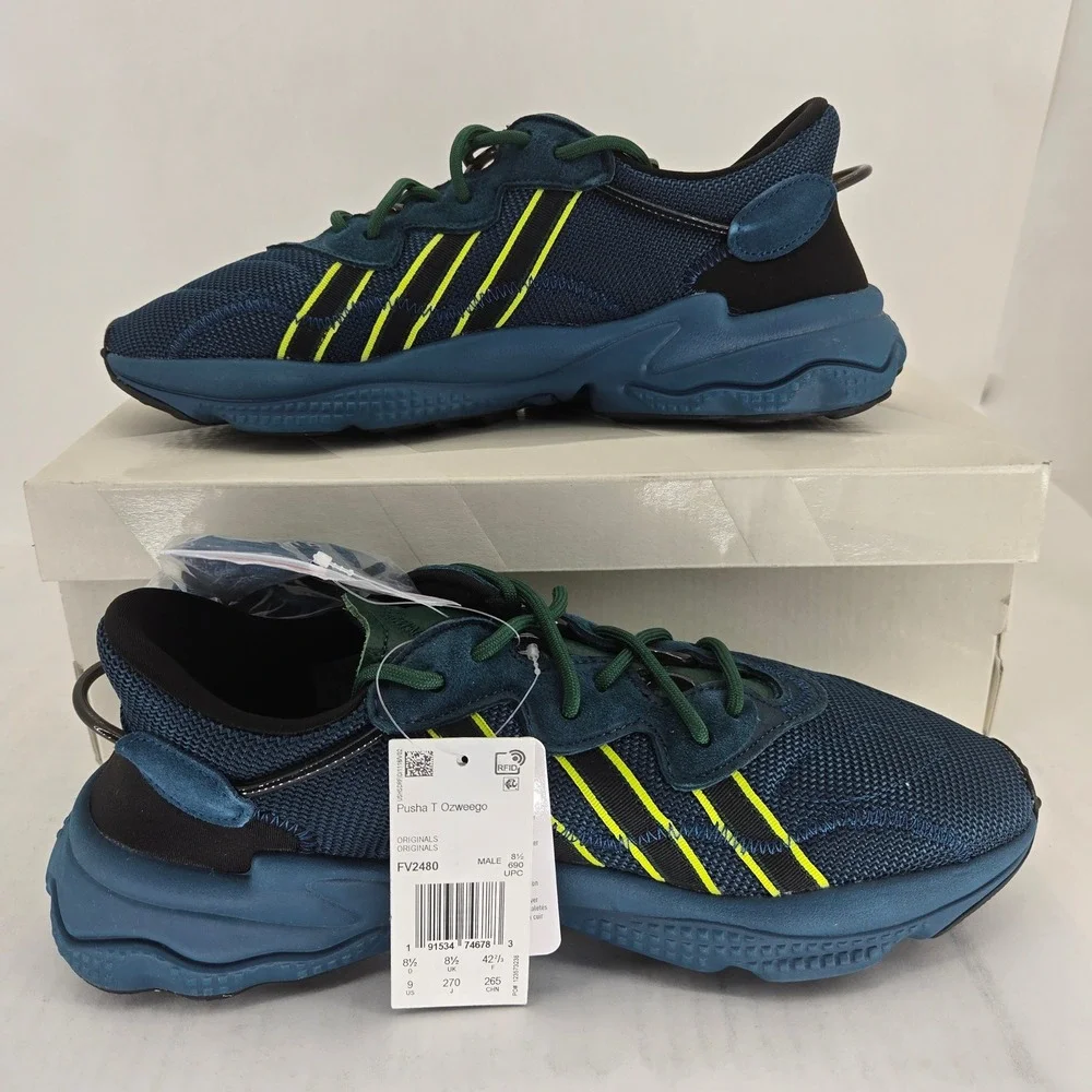 Adidas Ozweego Pusha T King Push Tech Mineral Blue Green FV2480 Mens Size 9 NEW